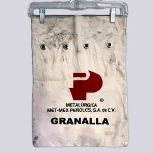 Vintage Peñoles Cloth Cinch Heavy Duty Money Bag 14”X19”